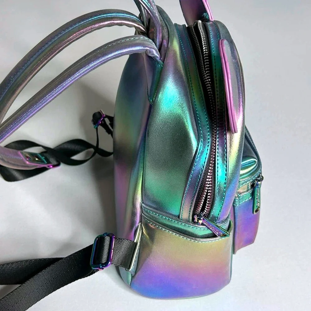 Disney Loungefly Mickey Mouse Iridescent Oil Slick Mini Backpack WDBK0719
